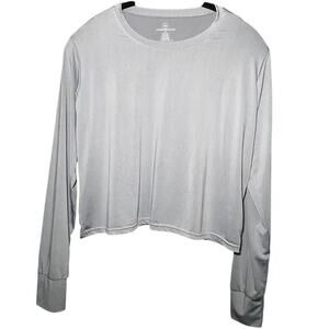 Real Essentials Workout Top - Gray - Size Medium